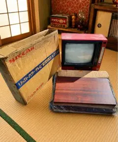 【動作確認済】リッカー カラーテレビ 専用スタンド付 昭和レトロ ma166のサムネイル