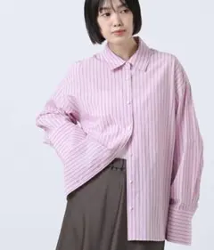極美品☆anuke☆ ピンクOverPocket shirt - メルカリ