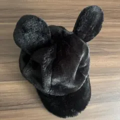 ミッキー耳付き黒キャップ 58cm