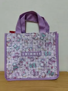 ☆新品☆SWIMMER ミニトートバッグ パープル　しまむらのサムネイル