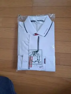 新品 MASTERS 長袖ポロシャツ ホワイト ゴルフウェア　MAサイズのサムネイル