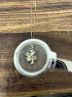 クローバー 黄色 ゴールド 小さめペンダントトップ ネックレス