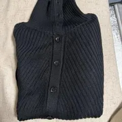 完売‼️UNIQLO U メリノブレンドハイネックカーディガン M ブラック