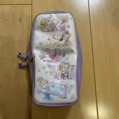 縦型筆箱 ペンケース 筆箱 ペンポーチ 小物入れ 女子向け 学校 パープル 紫