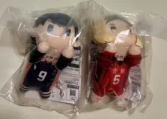 ハイキュー!! 一番くじ　D賞　ちょこのっころん　影山飛雄 孤爪研磨 ぬいぐるみ