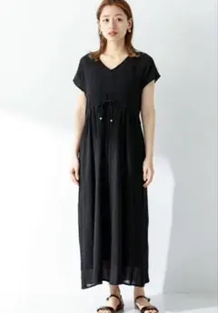 URBAN RESEARCH Sonny Label 楊柳ワンピース　青色