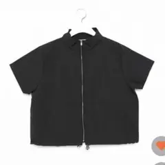 Nugu チャコールグレー　ショートスリーブジャンパー