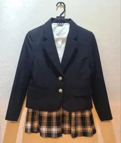 黒ブレザー　シャツ　スカート　フォーマル3点(150)　spice candy