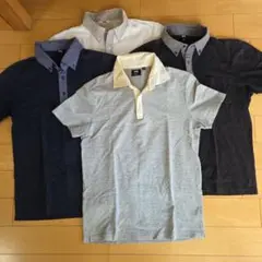UNIQLO ポロシャツ 4枚セット M ネイビー グレー ホワイト ブラック