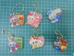 【ハンドメイド】可愛いブブ　アクリルキーホルダー　6個セット