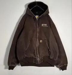 Carhartt 革タグ　企業刺繍ロゴ　裏サーマル　アクティブジャケットのサムネイル