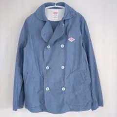 【DANTON】ダントン　シャンブレー　カバーオール　ダブル　36　М