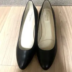 新品　コールハーン　ウェッジソール　黒パンプス