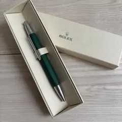 ROLEX ボールペン 緑色 ボックス付き　ノベルティ未使用希少品 ROLEX ボールペン 緑色 ボックス付き ノベルティ未使用希少品