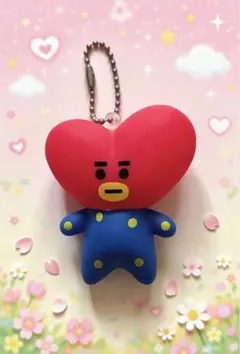 TATA キーチェーン付き　キーホルダー　　BT21