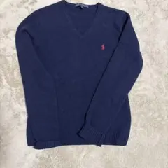✨Ralph Lauren クルーネックニット ネイビー
