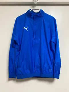 PUMA 青 ハーフジップ ウィンドブレーカー　140㎝