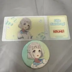 葛城リーリヤ 缶バッチ クリアカード「学園アイドルマスター×ROUND1」