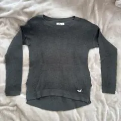 Hollister カーキ長袖ニット