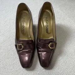 Yves Saint Laurent バックル付きローファー