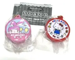 サンリオ　クッキー缶チャーム 2種　キティ　マイメロ