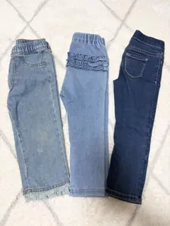 子供服 90 ジーンズ パンツ まとめ売り 女の子