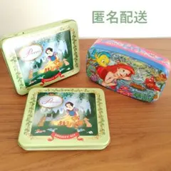 ディズニーリゾート缶ケース アリエル 白雪姫 3点セット