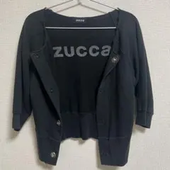 zucca スナップボタン 五分袖 カーディガン ブラックのサムネイル