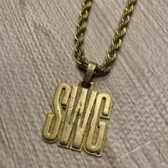 swagger　SWG　ロープチェーンネックレス　ゴールド中古スワッガーsupr swaggerSWGロープチェーンネックレスゴールド中古スワッガーsupr