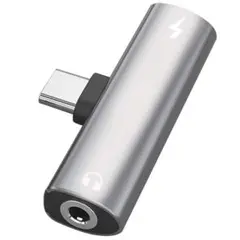 2in1 タイプC イヤホン変換 アダプタ Type C to 3.5mm