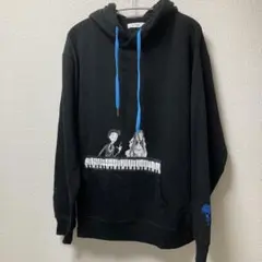 【美品】グラニフ コープスブライド コラボパーカー ピアノ 黒 graniph