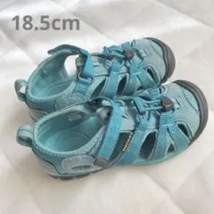 keen ウォーター サンダル 18.5cm 水色 青 女の子 男の子