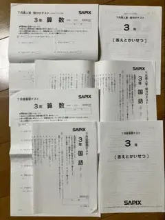 2026年最新】sapix 組分けテスト 3年生 7月の人気アイテム - メルカリ