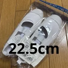 清潔！丸洗い スクールシューズ 22.5cm 白　バレーシューズ