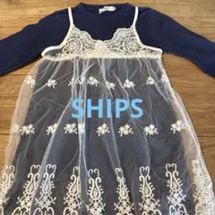 SHIPSレース付きワンピース