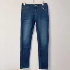 スキニーデニム 【12】ブルー ストレッチ ジーンズ レディース 細身パンツ
