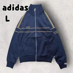 adidasアディダス TECHNO トラックジャケット デサント製 ネイビーL