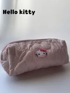 ハローキティ♡キルティングポーチ、小物入れ、ペンケース