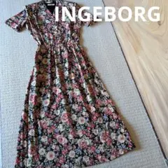 INGEBORG 白襟つき マドンナリリーのワンピース - メルカリ