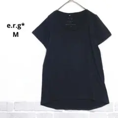 erg* フレンチスリーブTシャツ テール裾 ブラック M ディテール J814のサムネイル