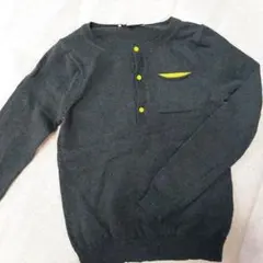 CARAMEL　キャラメル　 グレー ニットセーター サイズ6