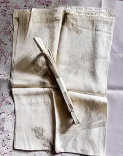 used 礼装用帯揚げ帯締めセット　白　留袖