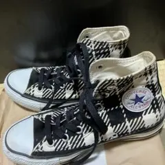 CONVERSE ALL STAR チェック柄 ハイカットスニーカー23cm