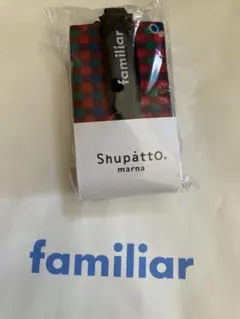 ✨新品未使用✨ファミリア シュパット エコバッグ ミニマル S 赤系チェック