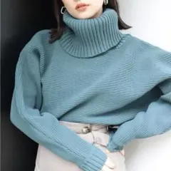 MURUA BIGタートルニットプルオーバー