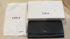 FURLA フルラ 長財布 レザー ブラック