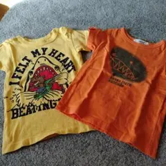 サメプリントTシャツ2枚セット