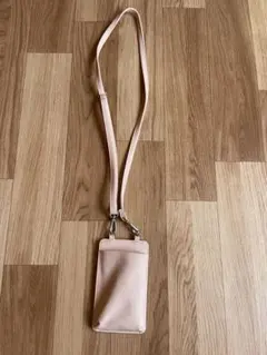 スマホポシェット　ピンク色