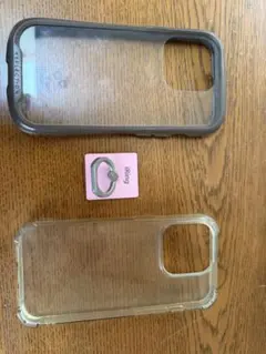 iPhone用クリアハードケースとiRingセット