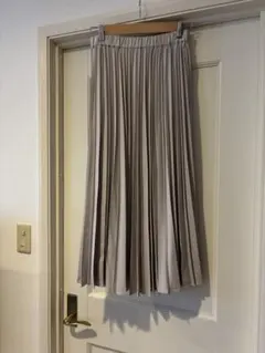 niko and... プリーツロングスカート ライトベージュ　M